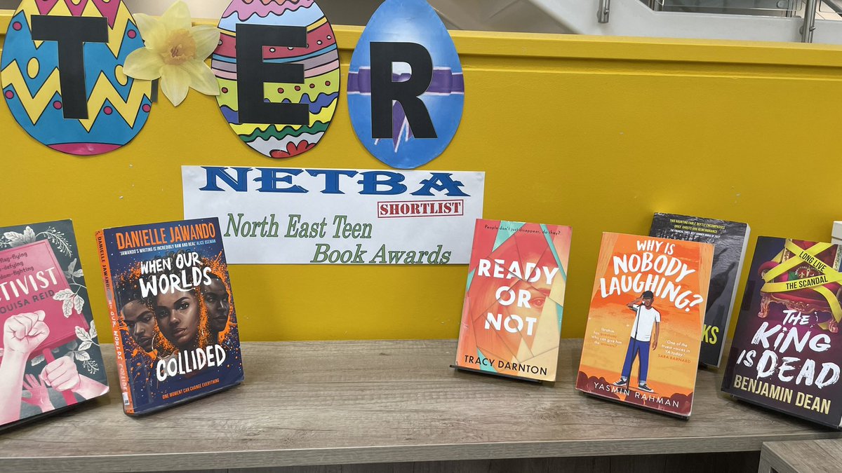 NETBA (North East Teenage Book Awards) Shortlist on display in the library @PontHigh @PeleTrust @PeleTrustCEO @PontHighMFL @PontSci