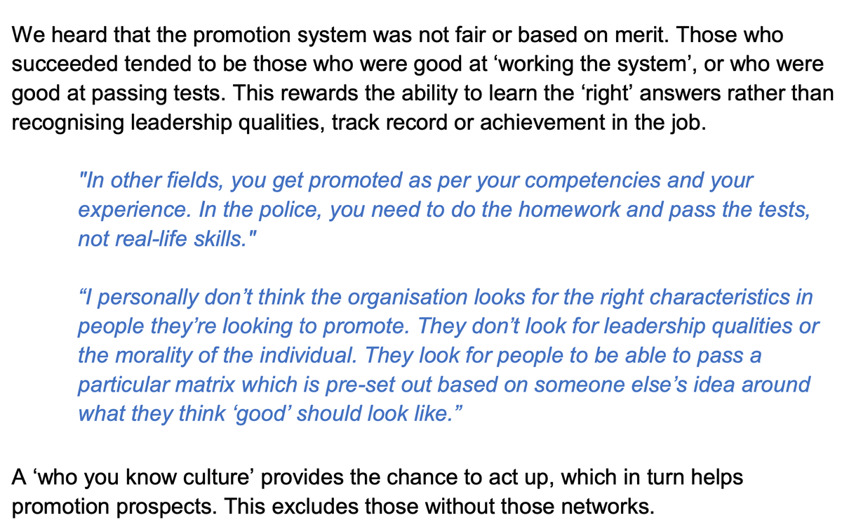 Rank_Success's tweet photo. Police promotion deemed 'unfair' in #CaseyReview.

Just one of several damning insights into leadership, development, and supervision...

https://t.co/sCeUOo9zqq https://t.co/zCKBHoQIpU