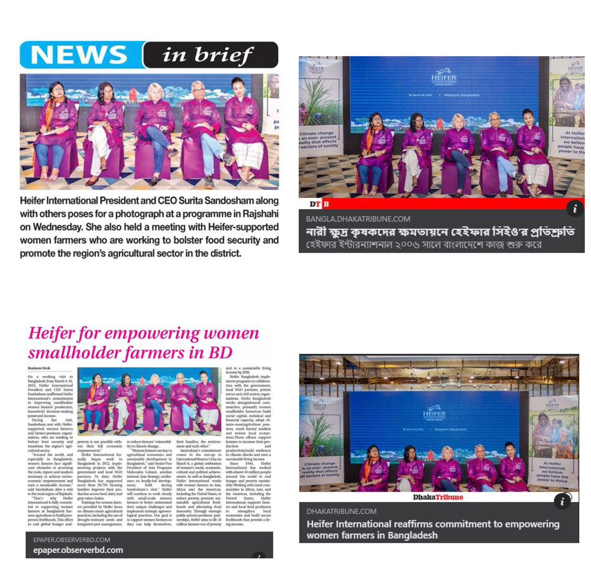 Green_ink_bd's tweet photo. To promote @Heifer International's ongoing programs in Bangladesh's agricultural sector, Team Green Ink mobilized media coverage in several prominent Bangladeshi newspapers.
#communication4change #mediamobilization #GIevents #GIwork https://t.co/nacAF0qunh
