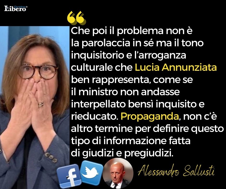 Conduttori del servizio pubblico pagati, nel caso assai bene, non per fare domande ma per «essere coinvolti» nel dibattito politico... 👉 bit.ly/3ZUnoBP