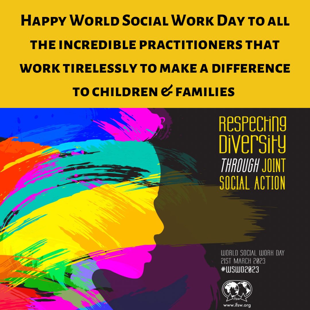 To the Business Support Admin, Personal Advisors, Support Workers, Occupation Therapists, Mental Health Specialists, Social Workers, Snr Practitioners, Team &amp; Service Mgs, Directors &amp; all that work in #socialwork you ALL make a difference. Thank you ⭐️ #wswd2023 ⭐️@ECCESCA