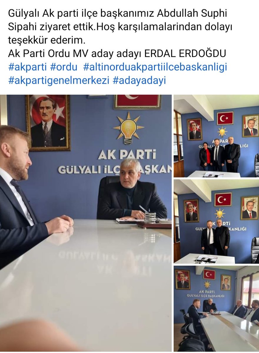 ERDAL52ERD's tweet photo. #akpati #ordu #altinorduilcebaskanligi #akpartigenelmerkez #adayadayi https://t.co/nsX57PluUH