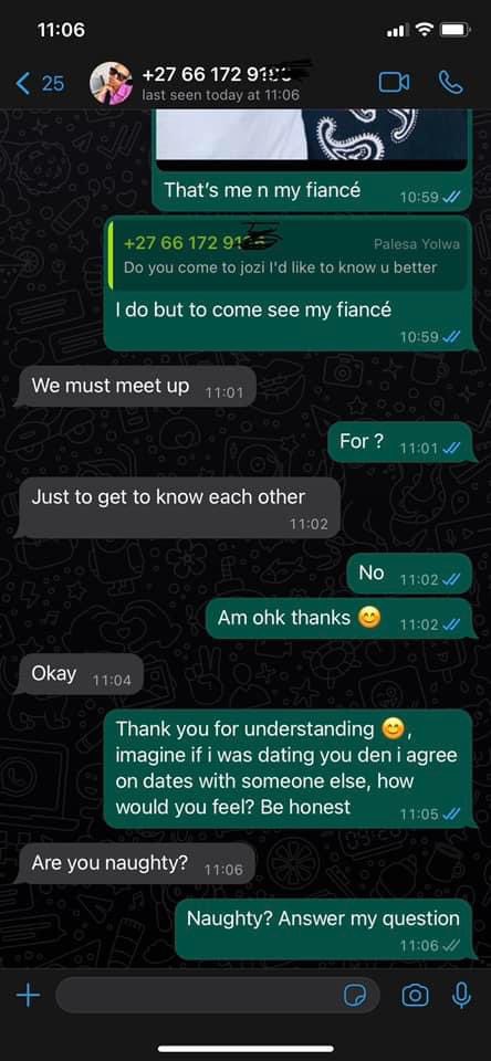 AdvoBarryRoux's tweet photo. Black South African men don’t cheat. https://t.co/QMmMgyehcM
