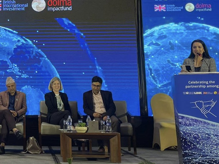 NicolaPollittUK's tweet image. Great to celebrate this partnership between @BritishIntInv @DolmaImpact and @WLinkComm - investing another $15.3m in #Nepal’s connectivity.