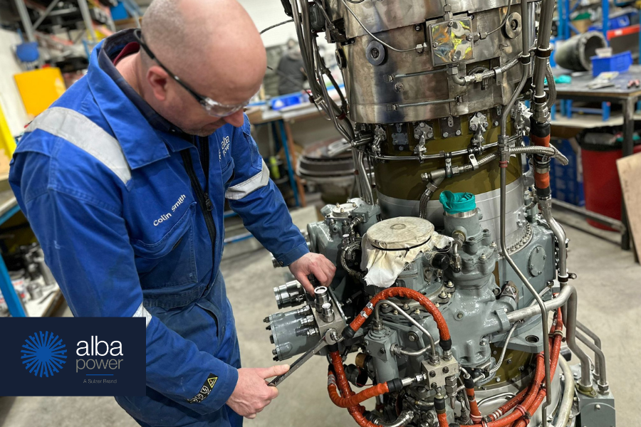 AlbaPowerLtd's tweet photo. A sneak peak behind the scenes as our team are hard at work this week on another fully overhauled Tyne engine prior to dispatch back to a European client… on time and on budget.

#AlbaPower #Tyne #GasTurbine #Overhaul #Engineering https://t.co/nkYPd0MhJK