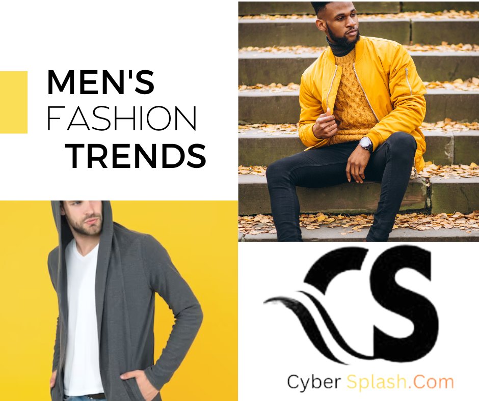 Men's fashion trends to inspire you this year 2023. For more info visit cybersplash.com
#mensfashion #menfashiontrends #menfashionstyle
