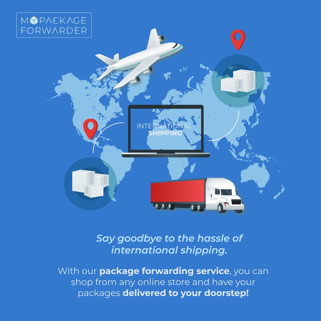 ForwardPackage's tweet photo. "Say goodbye to the hassle of international shipping. With our package forwarding service, you can shop from any online store and have your packages delivered to your doorstep!"

#ConvenientDelivery #delivery #shipping #easyshipping #affordableshipping #packagedelivery https://t.co/NmBshjfhwE