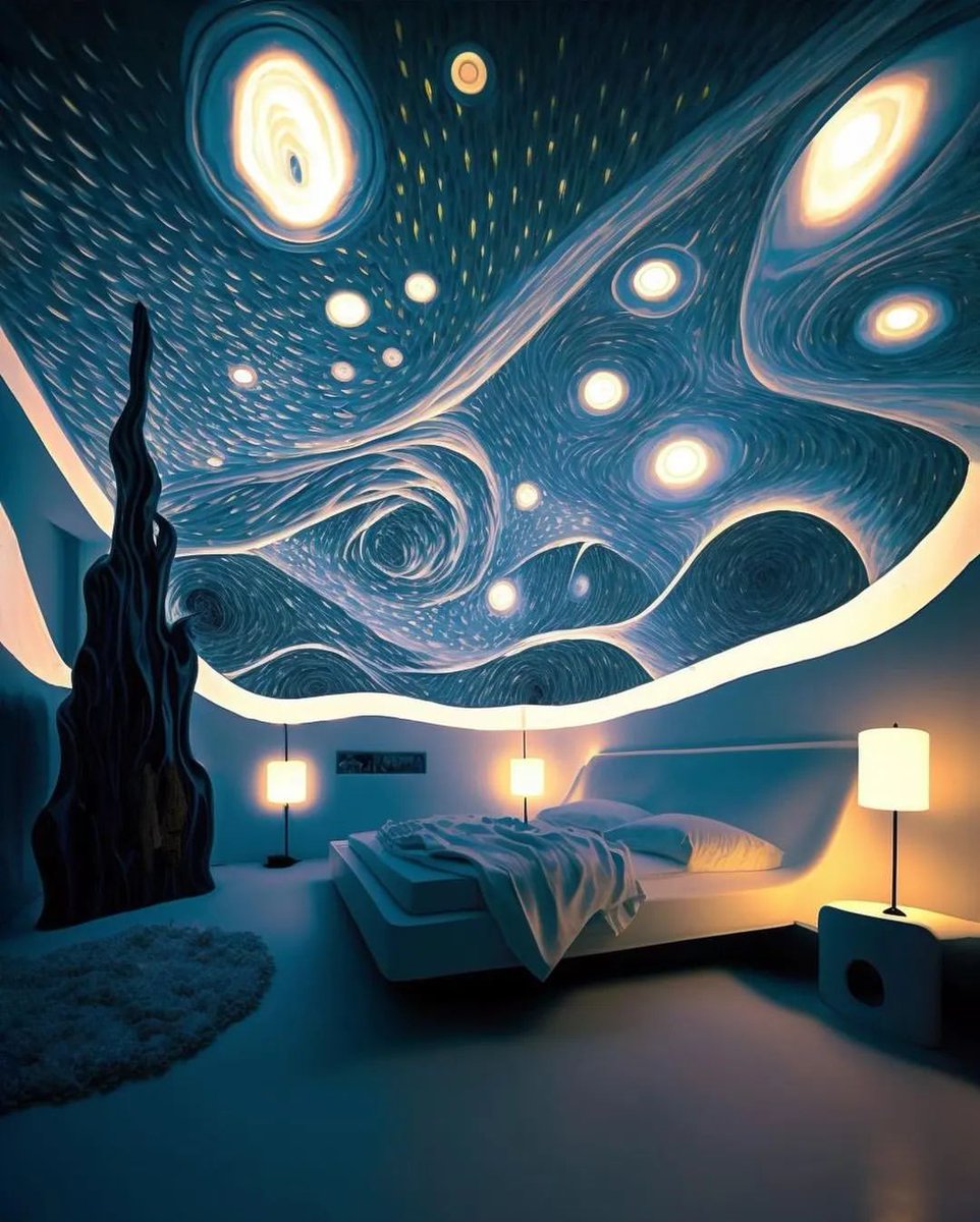 Interiorhunt11's tweet photo. This bedroom is a MOOD https://t.co/aLtJLVaJN3