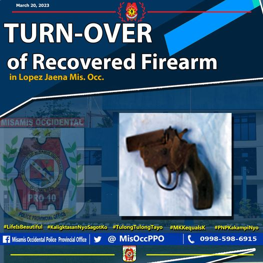 MisOccPPO's tweet photo. Look: Turnover of Firearm in Lopez Jaena, Mis. Occ. https://t.co/q0y4Su0Zof