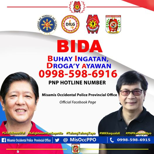 MisOccPPO's tweet photo. Misamis Occidental Police Provincial Office supports the BIDA program of DILG " Buhay Ingatan, Droga'y Ayawan". https://t.co/bl2bEgYvCK