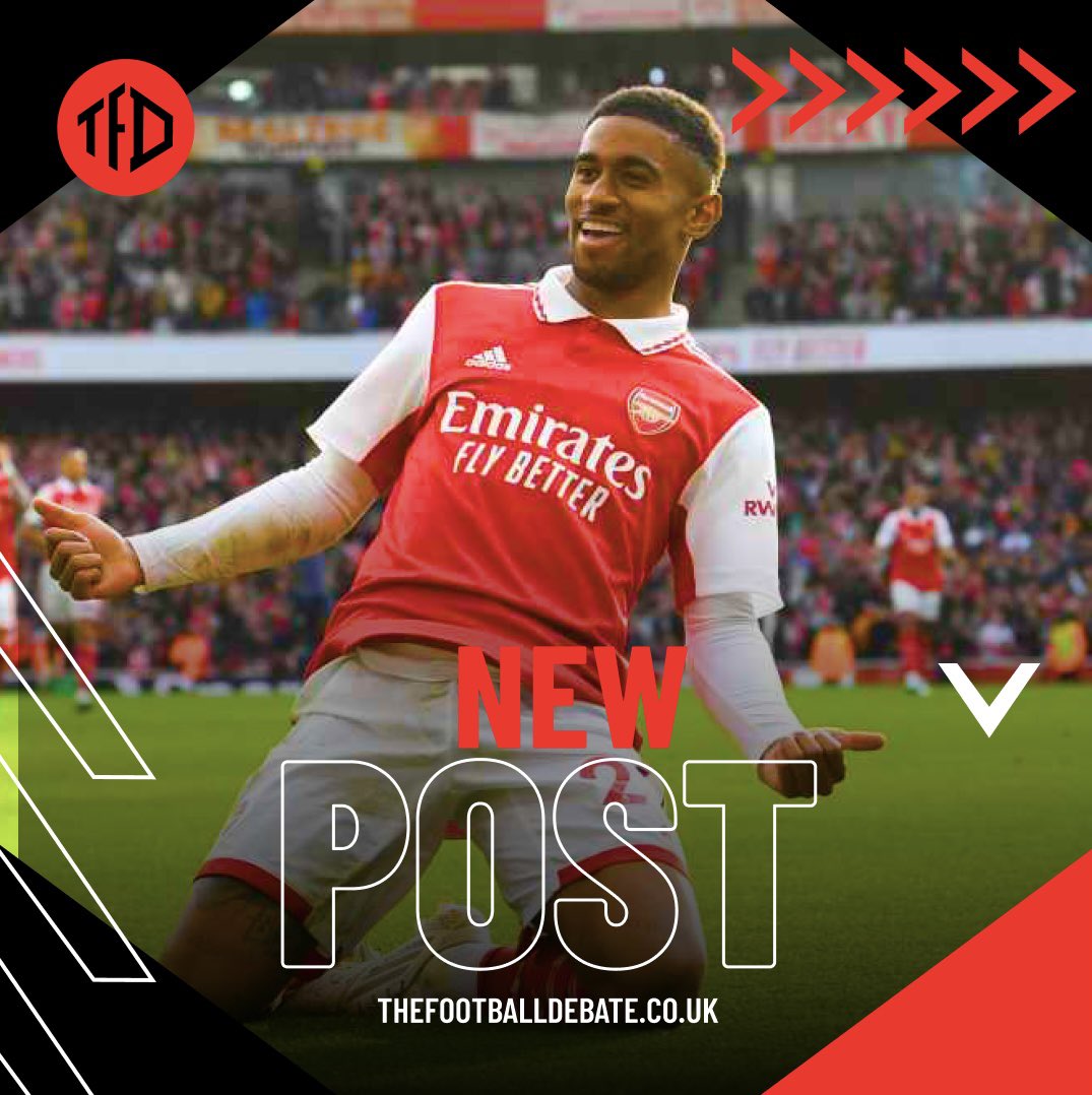 TFootballDebate's tweet photo. The story behind Reiss #Nelson: The man who could’ve written himself into the #Arsenal history books. 

He’s suffered injury, searched Europe for first team football, been dropped…but his goal against Bournemouth could be the difference this year. 

👉 https://t.co/15Li9KrdqN https://t.co/mb3rje8GEc