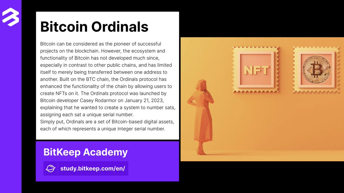 BitgetWallet's tweet photo. 🖼️Ever purchased an #NFT? This may come as a surprise, but there are several NFT projects built on the #Bitcoin #Ordinals protocol, such as #TwelveFold, #bitcoinpunks, #OrdinalPunks, and https://t.co/O4jUmnCFlU.
https://t.co/9kKhpcx0oe https://t.co/WuTBHLwGfF