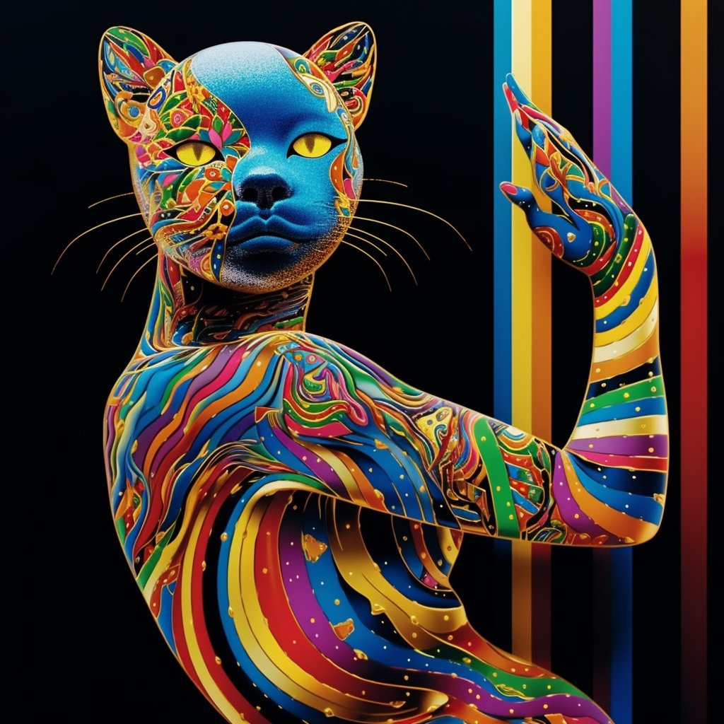 Swag Kitty #midjourney #aiartwork