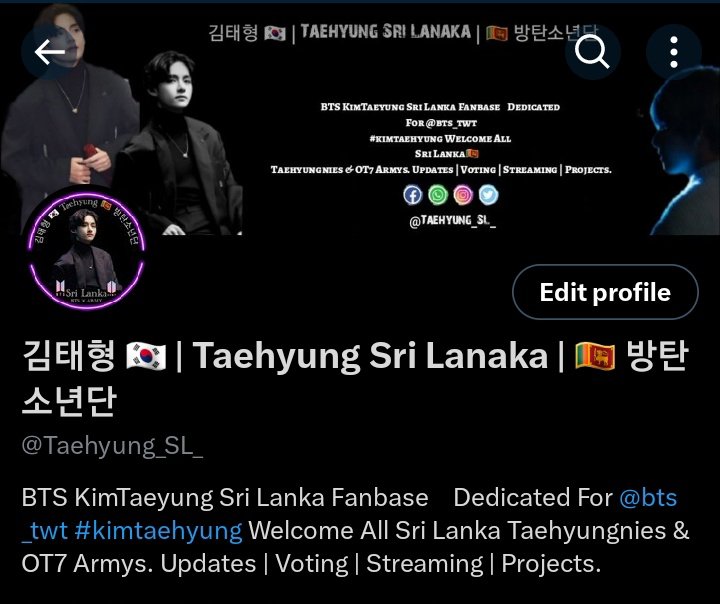 Taehyung_SL_'s tweet photo. Welcome 💐 :
      All Sri Lankan BTSV Bias &amp; OT7 Army Sri Lanka fans as well as worldwide BTSV Bias &amp; OT7 Army. 
Representing Sri Lanka 🇱🇰
 We hope to continue working like this with our best dedication to our faithful Taehyung by updating, voting, streaming, projects well.++
👇 https://t.co/IEaL0R1nKb