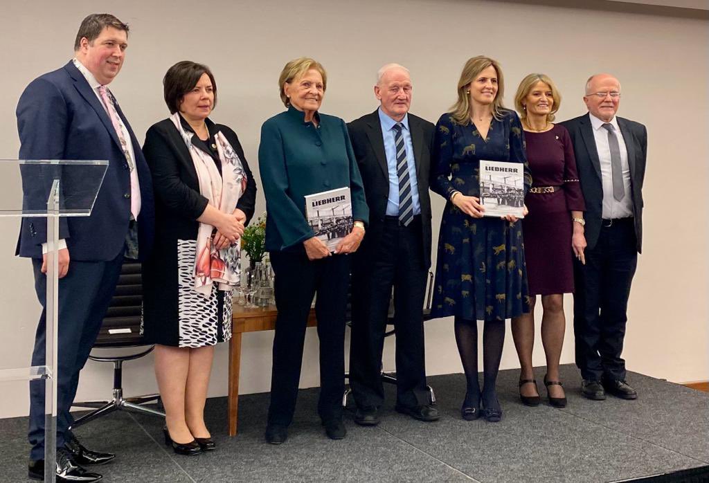 raymondoconnor's tweet photo. Fascinating history of Ireland’s industrial heritage captured with launch of The Liebherr Story - a new book detailing the story & positive impact of Liebherr Container Cranes’ history in Killarney over 65 years written by Tom Foley who worked at the plant for 46 yrs. #FDIImpact https://t.co/po6vCUsxFf