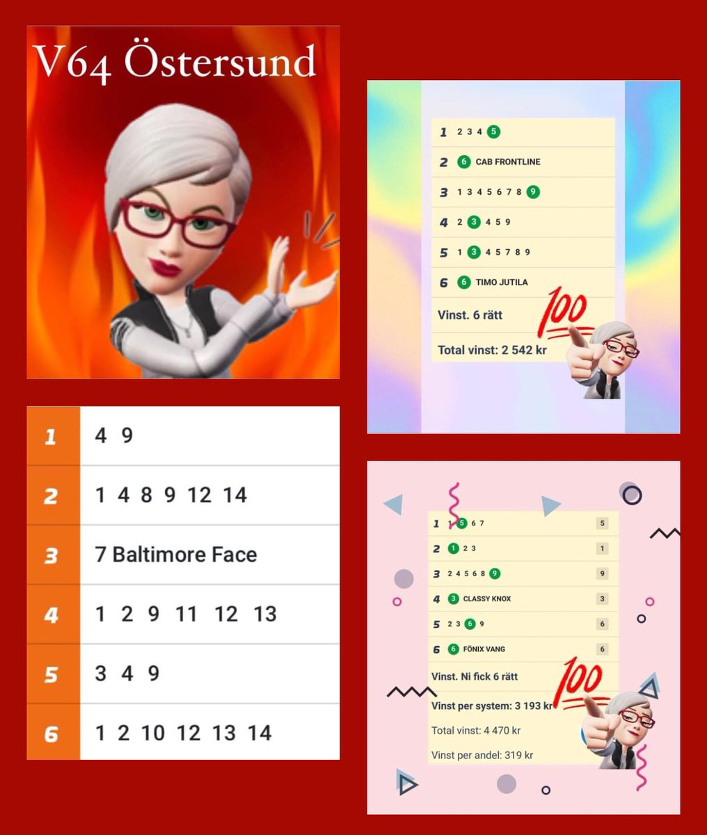 #V64 💋 Endast få andelar kvar 💋
Kör som vanligt min Chansen.
🌸 100kr - 15 andelar - EXKLUSIV 
atg.se/icaorrby/spel/…