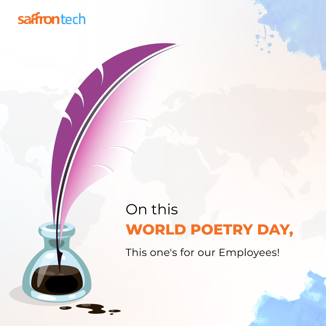 SaffronTech_'s tweet image. Happy World Poetry Day!
Express yourself through words and let your creativity flow like a river on this special day.
Share with us your favorite poem or quote that inspires you in the comments below. Let&apos;s spread the magic of poetry together! 🌟📖
#WorldPoetryDay #SaffronTech