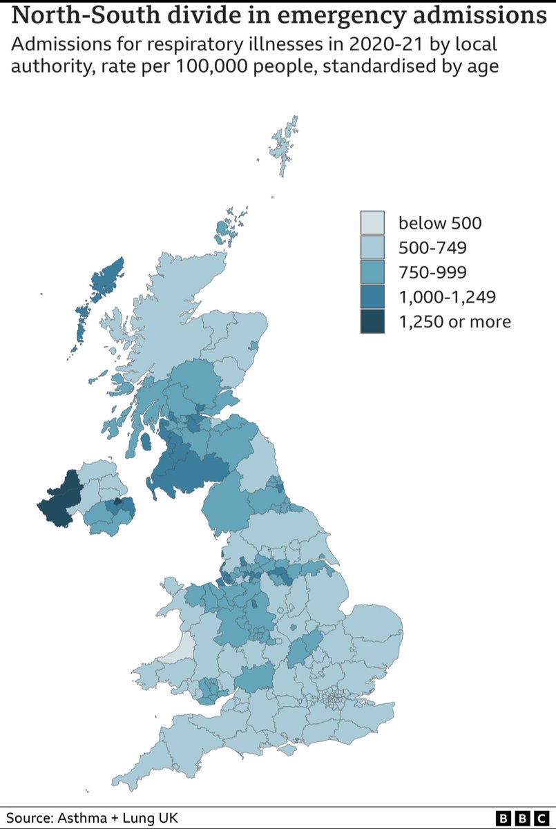 afloanalytics's tweet image. We're conducting clinical trials in the NW of Northern Ireland where deprivation, poor access to care and poor air quality = highest emergency admission rates/ 100,000 population in the UK.  Shocking inequality. Be part of the solution. #techforgood @innovateuk @UUResearchInnov