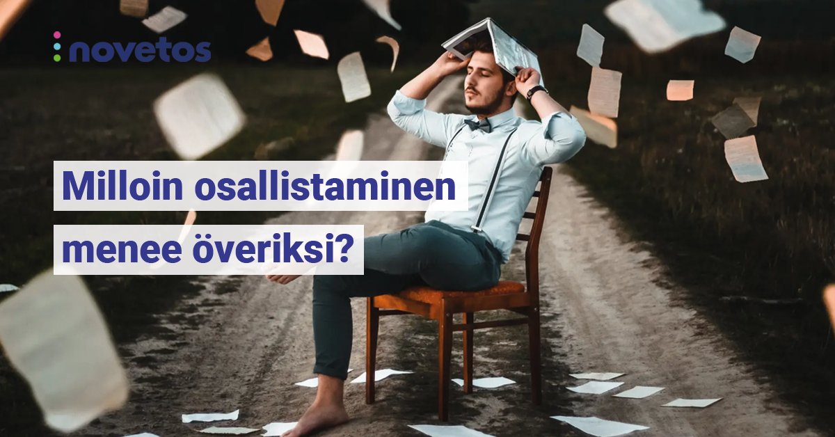 Valmentajamme Hanna Poskiparta on välillä törmännyt tilanteisiin, joissa osallistetaan vain osallistamisen vuoksi. Miten tällaiset osallistamisöverit olisi mahdollista välttää? Käy lukemassa blogimme, niin tunnistat tilanteet! novetos.fi/blogi/milloin-… #osallistaminen