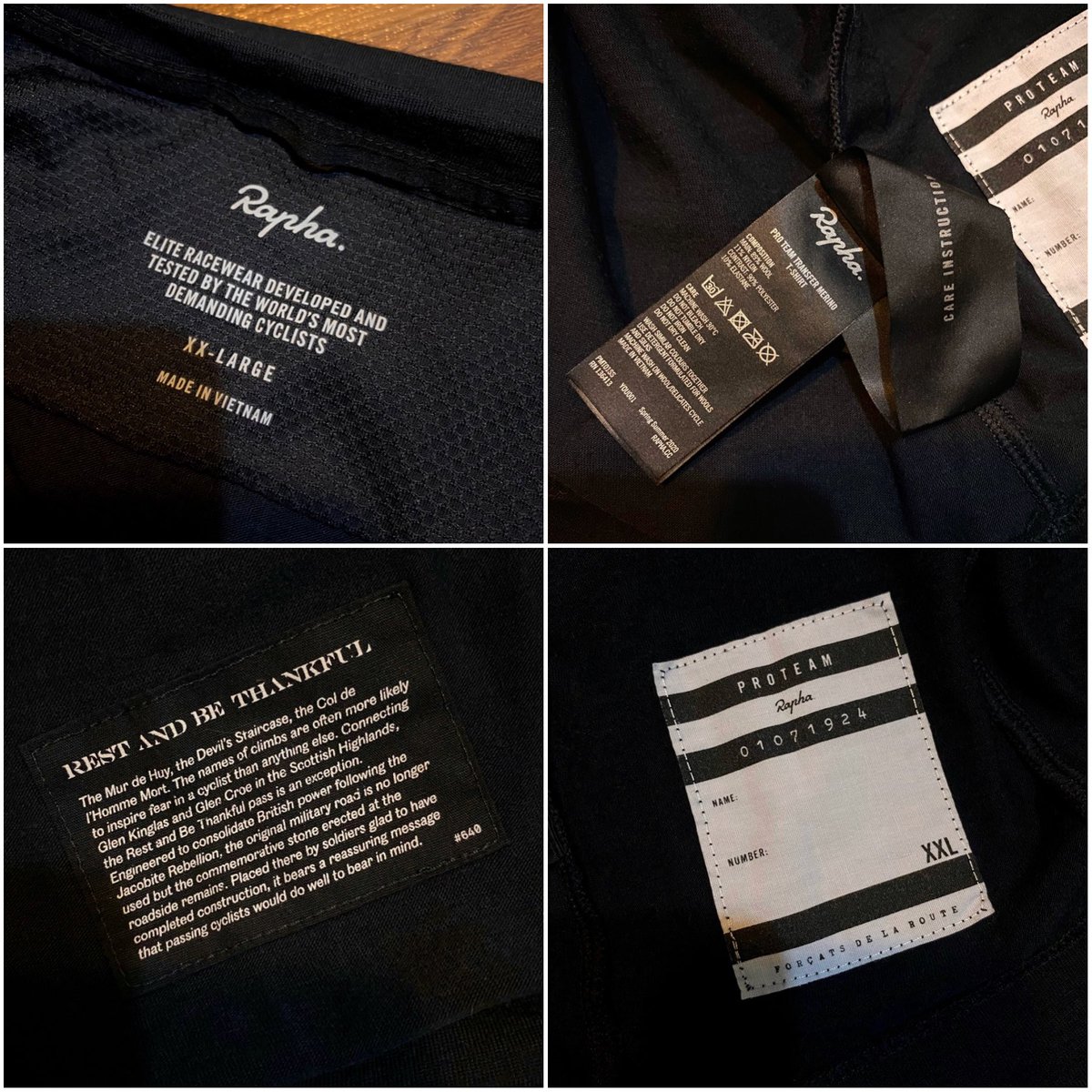 WTS:

Rapha Pro Team Transfer Merino T-Shirt

Second, almost like new.
Tidak ada cacat.
Size XXL (L: 59cm x P: 74cm)
Bahan merino, mirip katun, menyerap keringat. Cocok untuk gowes casual.

Harga: Rp. 699.000,- NETT

tokopedia.link/AHwFmFTF8xb

COD hanya di Cimahi. #FNFJB