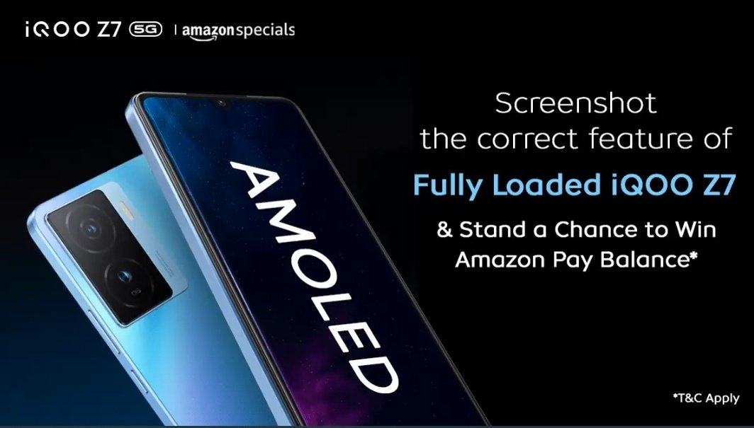 therishilunkad's tweet photo. @amazonIN #iQOOZ7OnAmazonSpecials https://t.co/ZjBMiEnoAb