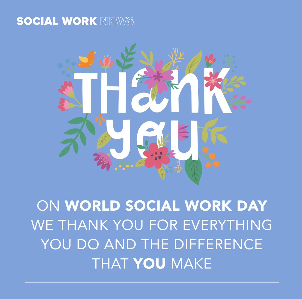 Happy #WorldSocialWorkDay2023 Thank you for all that you do!