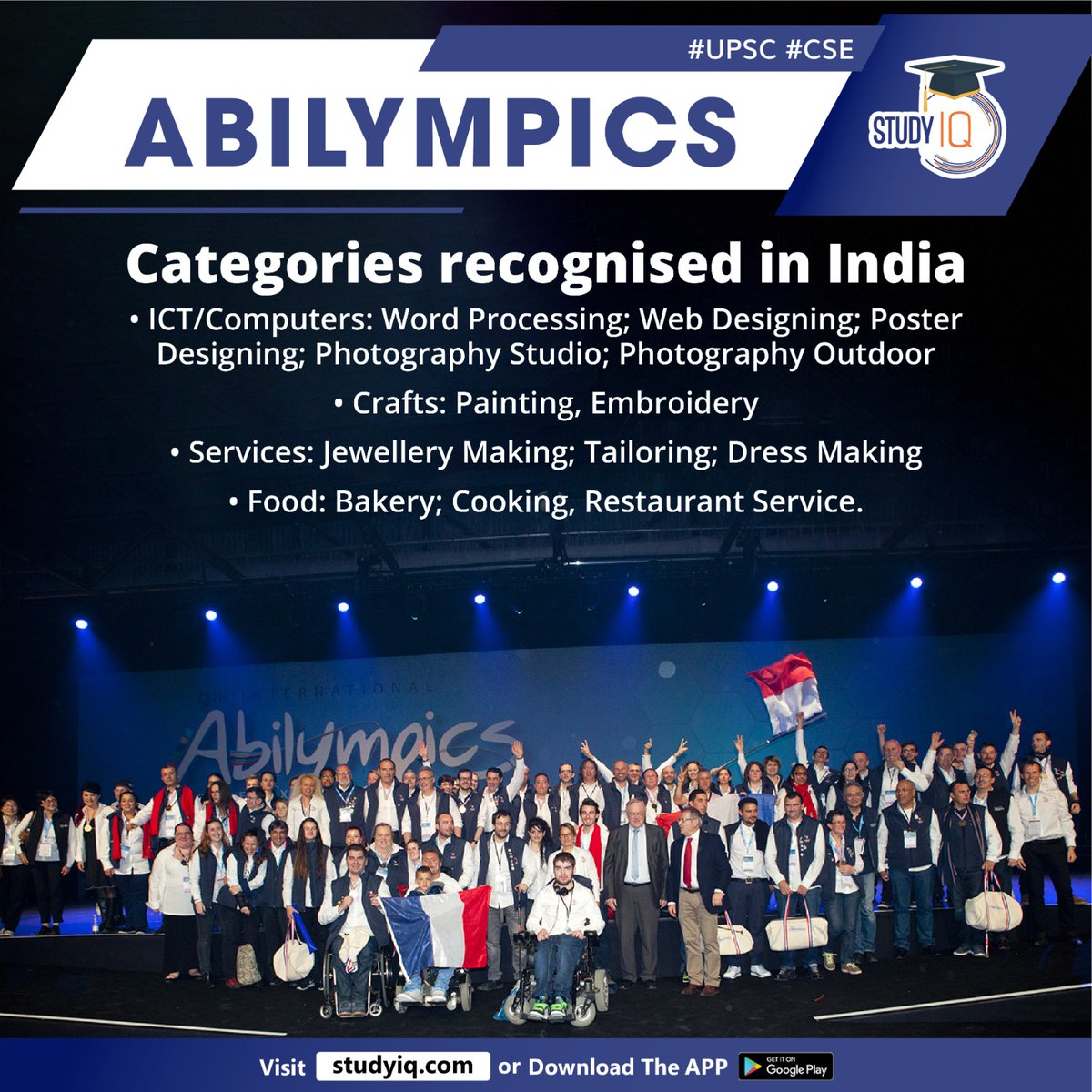 ABILYMPICS

#abilympics #whyinnews #internationalabilympics #students #olympicsofabilities #disableperson #photography #webdesigning #painting #japan #metz #france #ict #photographystudio #upsc #cse #ips #ias #worldaffairs #worldnews