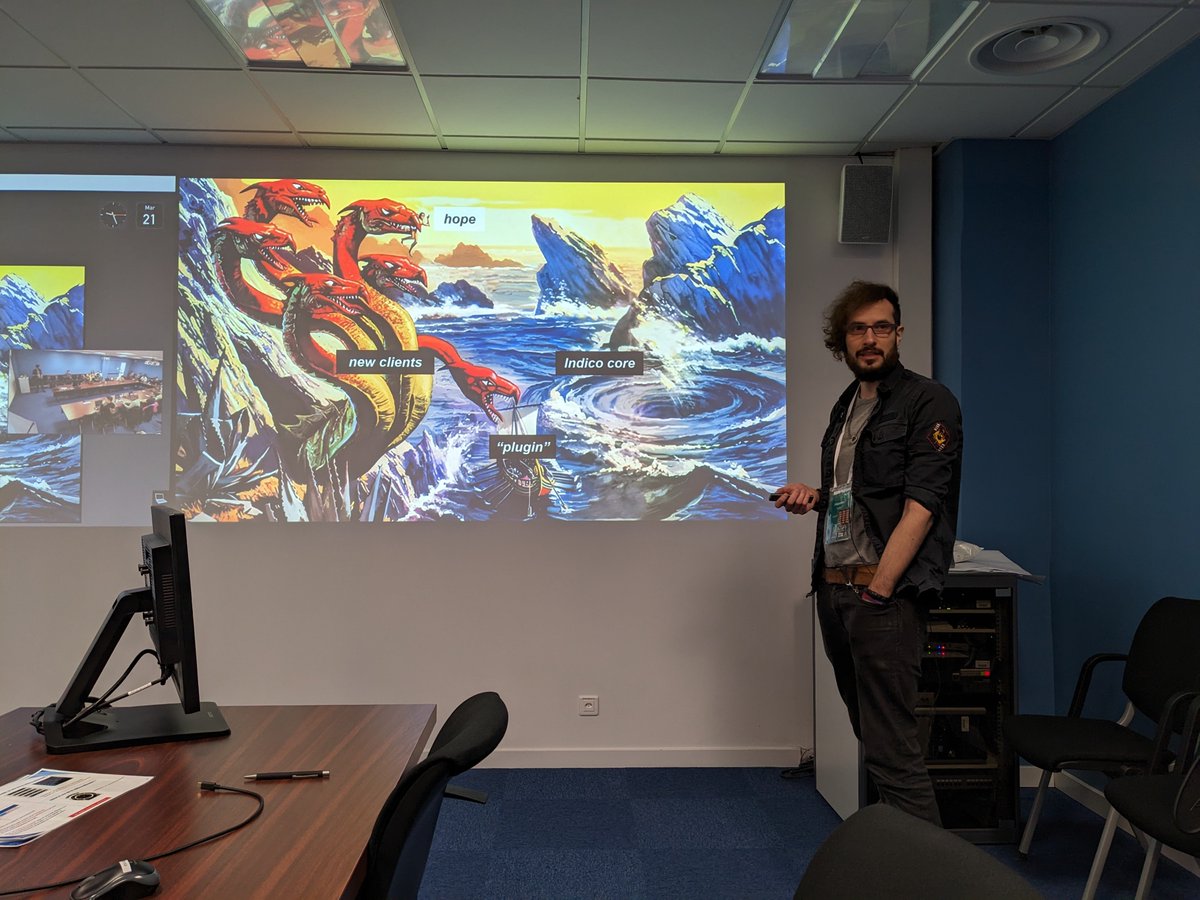 Today we have <a href="/OmeGak/">Ome</a> presenting how you can use Indico's plugin system in a very creative way to heavily modify Indico's behavior. Warning: May contain black magic and evil dragons.