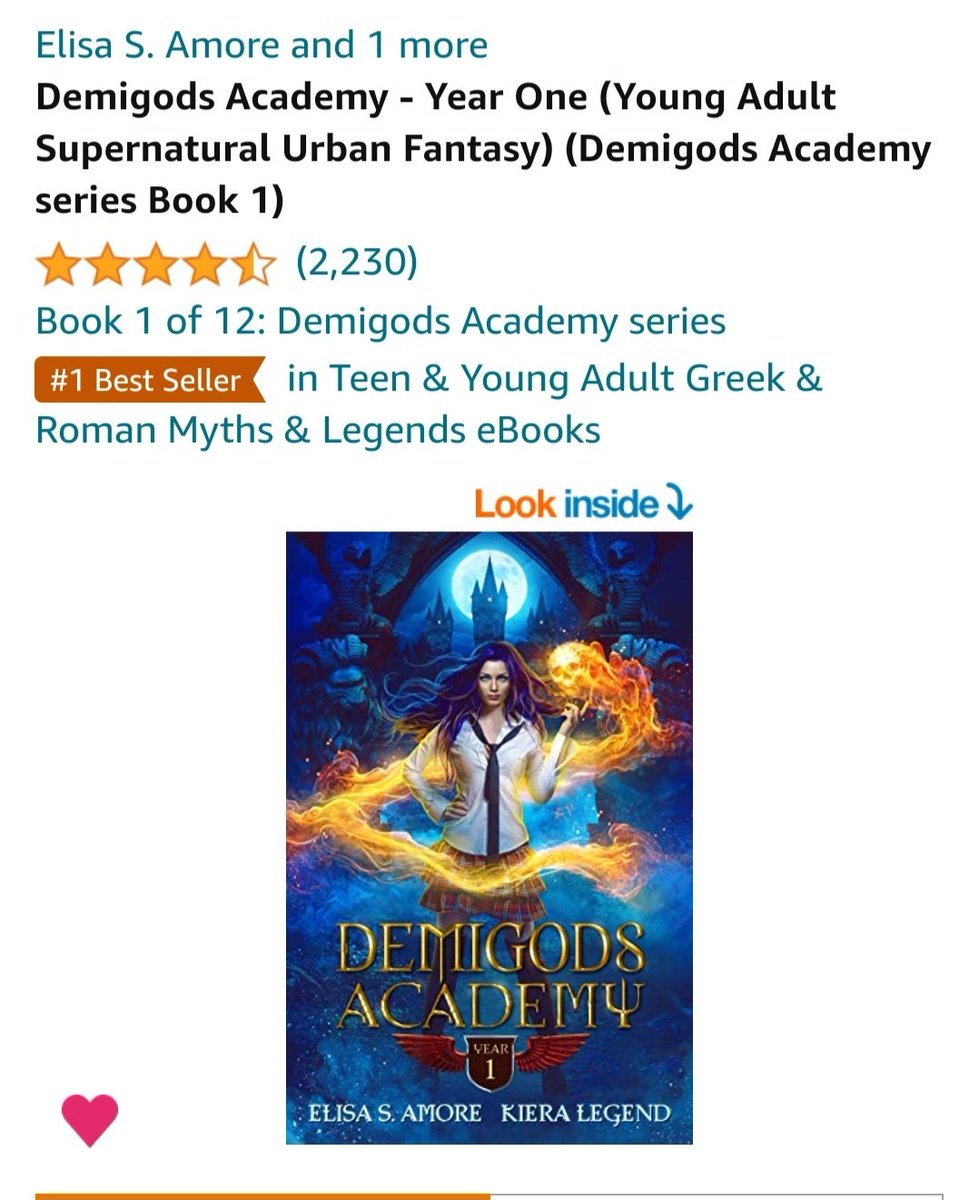 ElisaSAmore's tweet photo. Thanks for making Demigods Academy a bestseller! #yabooks #DemigodsAcademy # https://t.co/Bvpk7JwSvo