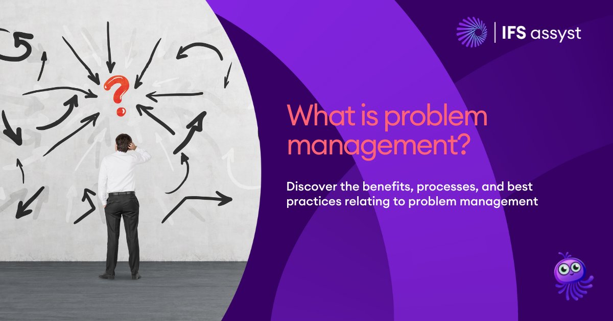 IFSassyst's tweet image. Delve into the inner workings of identifying and solving the root causes of pesky IT incidents. 

Discover the benefits and best practices of #ITSM #problemmanagement.
ifs.link/gmn05F
