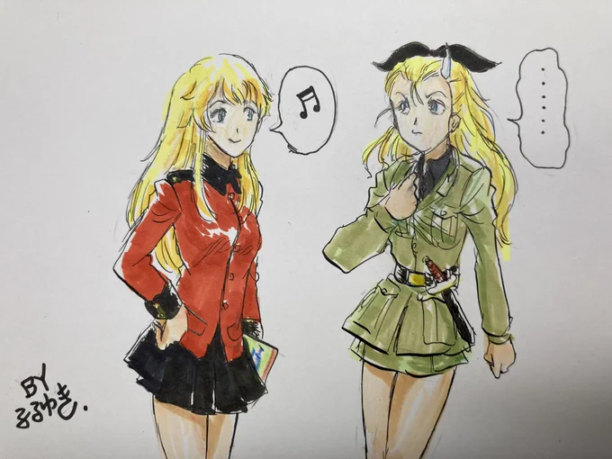 今夜はアニマックスのガルパン放送がないので、ちょっとパロ絵を再掲しときます。 