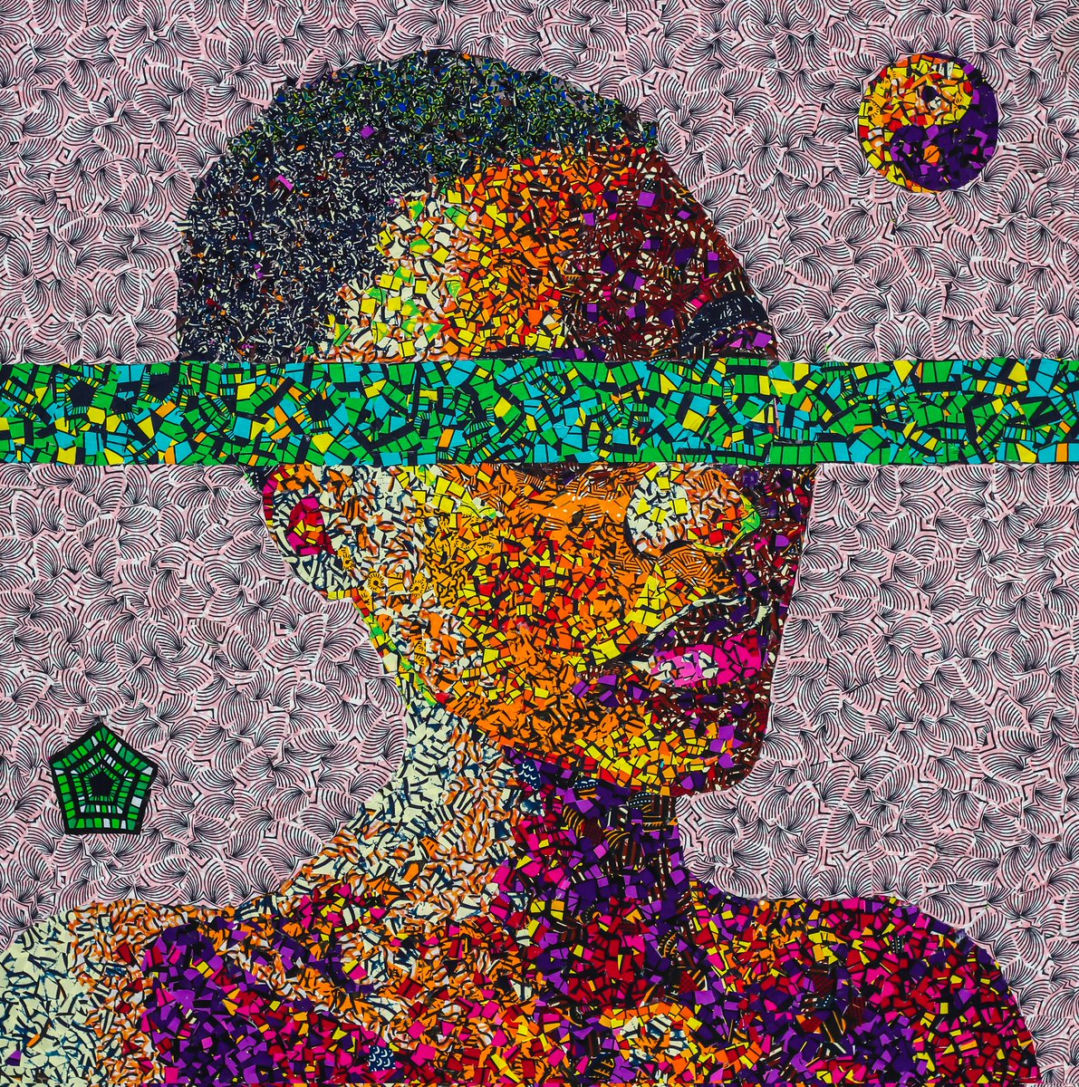 GM

"The will ii" owned by <a href="/MetaFid/">PaulVerlaine.eth/.tez</a> 

This art was created with thousands of fabric pieces on canvas