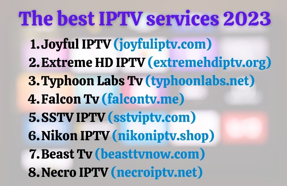 Are you looking for the best IPTV services in 2023?

#salvachangos #rodeorealty #yankees #notinmyname #dontmissit #stock #p6 #esaawards #poshmark #machinelearning #thfc #orlandoguardians #bixbyspartans #healthcare #spx #customercentricity