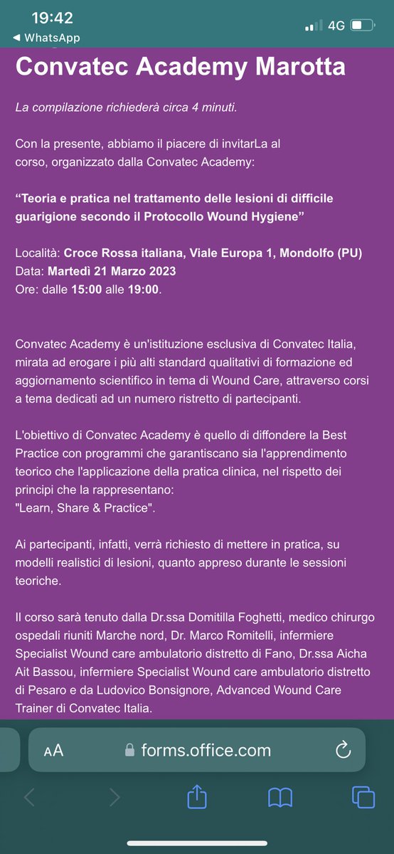 romi_marco's tweet photo. #woundcare #feritedifficili #lesioni "Teoria e pratica nel trattamento delle lesioni di difficile guarigione secondo il Protocollo Wound Hygiene" https://t.co/fwa2eNu25d