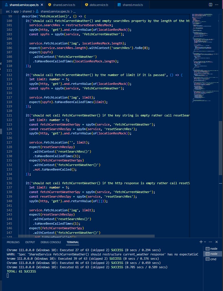 raheemdevs's tweet photo. Decided to start tweeting my development progress twice a day.
I'm currently writing an automated test with jasmine for the methods responsible for this behavior.
#Typecript #100DaysOfCode #angularjs #webdev https://t.co/TQVX4p4bTJ