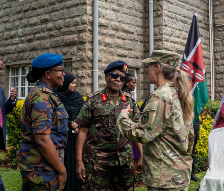 .@USSOCAF is supporting the Women in Security Conference at the International Peace Support Training Institute today in #Kenya. @DeptofDefense supports women’s meaningful participation within #partner nation defense and security sectors enhancing #WomenPeaceSecurity. @kdfinfo