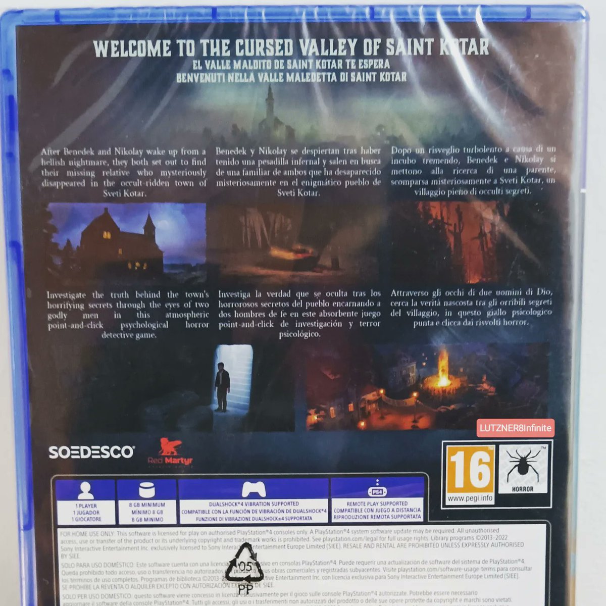 lutzner8's tweet photo. Saint Kotar 🕯️🪦 
Una aventura de investigación, point-n-click y terror psicológico.
Un juego que ha pasado algo desapercibido pero muy recomendable 👌🏻❤️
#saintkotar #videojuegos #Terror #investigacion #misterio #horror #Videogame #PS4 #playstation4 #aventuragrafica https://t.co/cXlPASSRSi