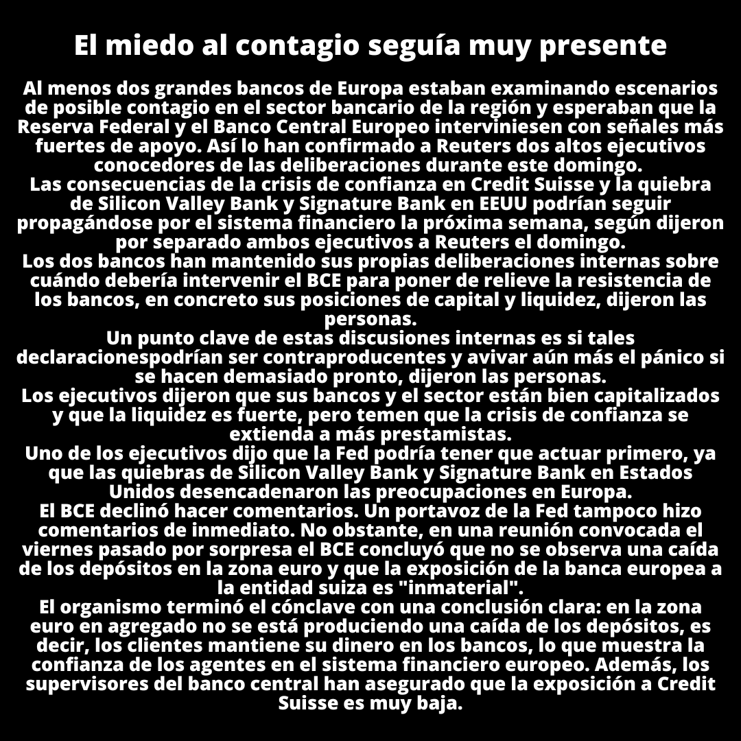 Savanna_Trading's tweet photo. 💹NOTICIAS DEL MERCADO💹
🧷21/03/2023🧷
#Indices #inversion #InversionesInteligentes #ibex35 #comercio #Dinero #eurostock #Economia #brocker #NASDAQ https://t.co/ZH9qj45iP9
