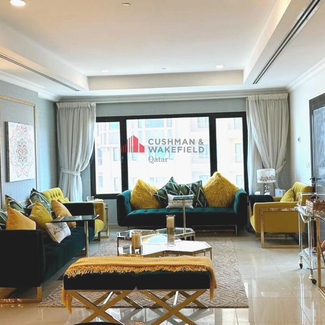 CushwakeQatar's tweet photo. Featuring gorgeous 2 br, a large kitchen &amp; a large living area with a massive balcony, this apartment is conveniently located in the heart of the Pearl, #Qatar &amp; is ideal for sophisticated entertaining.

Property value: QAR 2,500,000
Contact: +97433541237

#Doha #realestate #sale https://t.co/oWQBRXQE3X