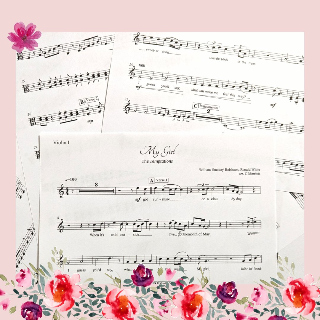 An absolute classic for an old-school romantic 💘
My Girl - The Temptations 🕺🏻

#MyGirl #thetemptations #romanticsongs #sweetwedding #weddingceremonymusic #drinksreceptionmusic #engaged #gettingmarried #yorkshireweddingmusic #yorkshirestringquartet #indiarosestringsrepertoire