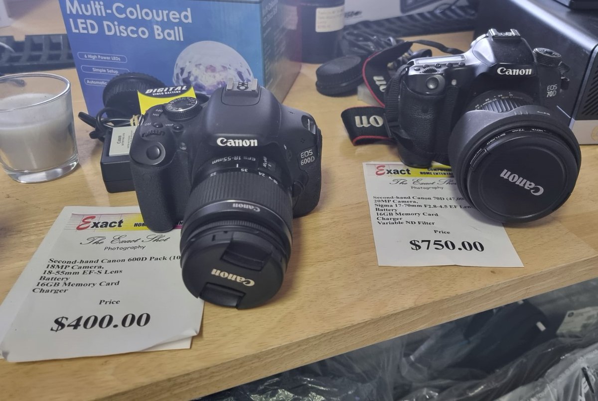 Get into photography without the huge cost with these refurbished Canon DSLR's
We have Tripods and other accessories available as well.
South St Wodonga
#canon #photography #snaphappy