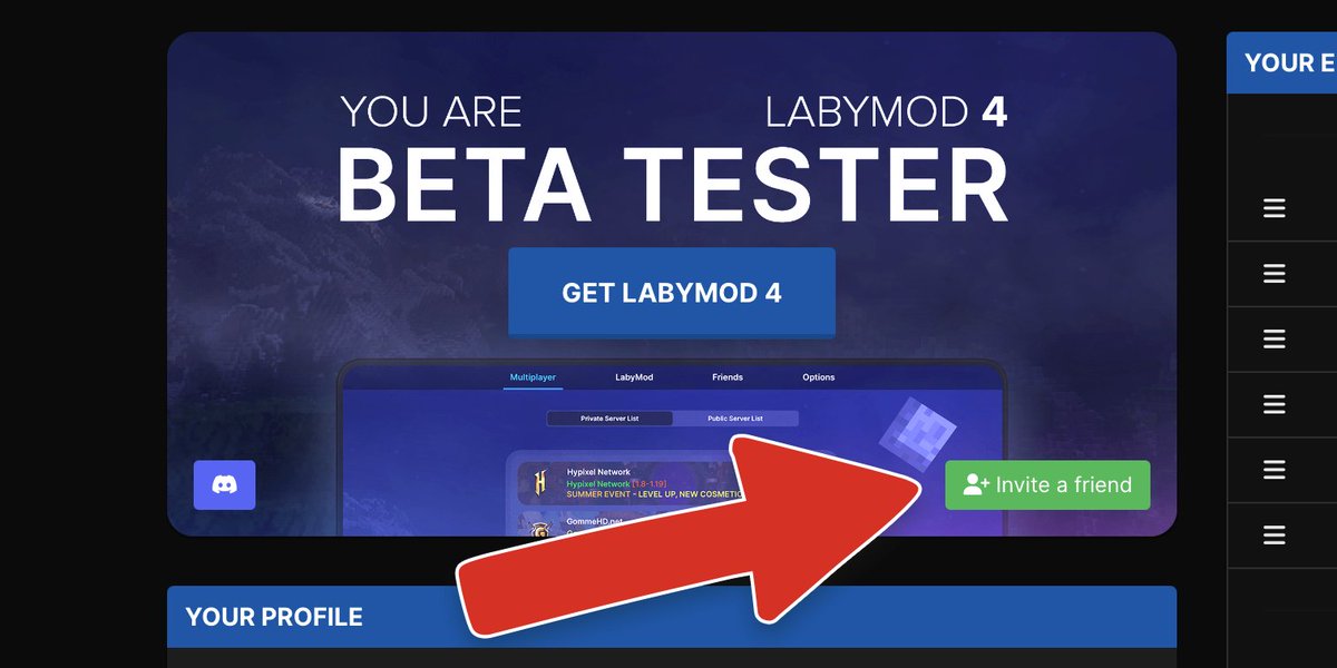 LabyMod on Twitter "Already a LabyMod 4 beta tester or LabyMod+ user