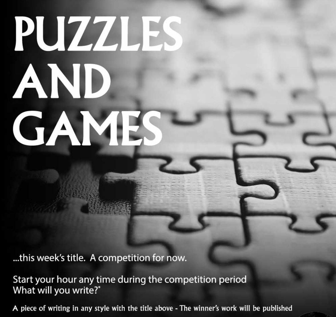 NEW TITLE: now accepting entries for PUZZLES AND GAMES!

Start your writing hour now: hourofwrites.com/entry

#writerscommunity #writer #writing