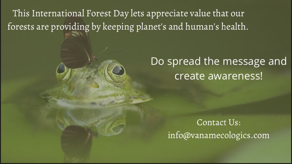 VanamEcologics's tweet photo. #internationalforestday #forestday #ecosystemservices #ecosystems #internationalforestday2023 #worldforestday https://t.co/9jBdK5CsMz