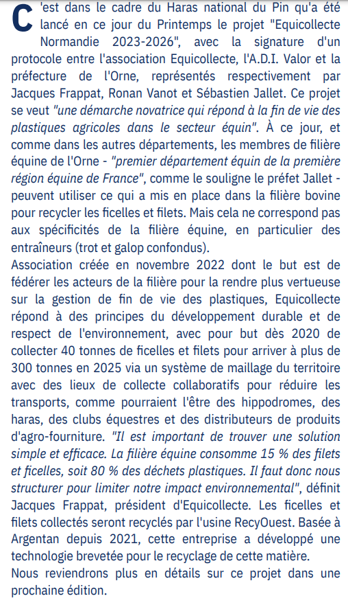 FedeRegionaleBN's tweet photo. Lancement du projet EQUICOLLECTE normandie @ProvinceCourses @leparisien_turf @LeTrot @Paris_Turf https://t.co/EiVwAeqz0V