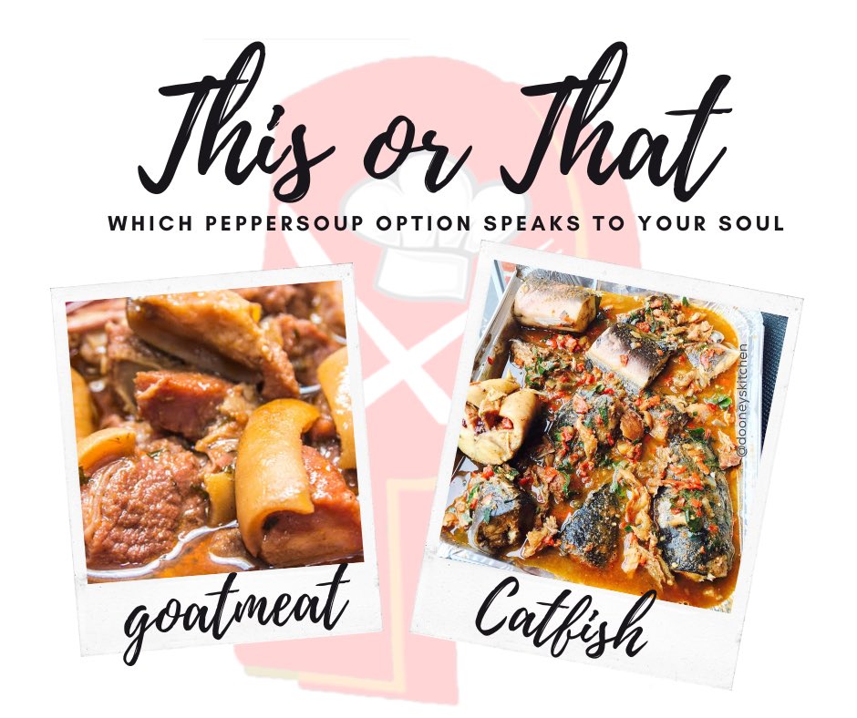 PepperoniFoods's tweet photo. Get ready to spice up your taste buds with this ultimate clash of flavors! 🌶️🐐🐟 Who will win the battle of the peppersoup - the tender and juicy goat meat or the succulent and savory catfish? 😋 Leave a comment with your pick and let's settle this debate once and for all! 🔥 https://t.co/g7QQiZ5lMN