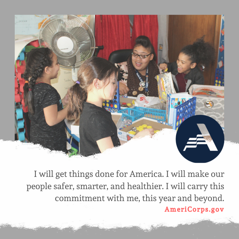 Learn more today. Serve Tomorrow. #ChooseAmeriCorps