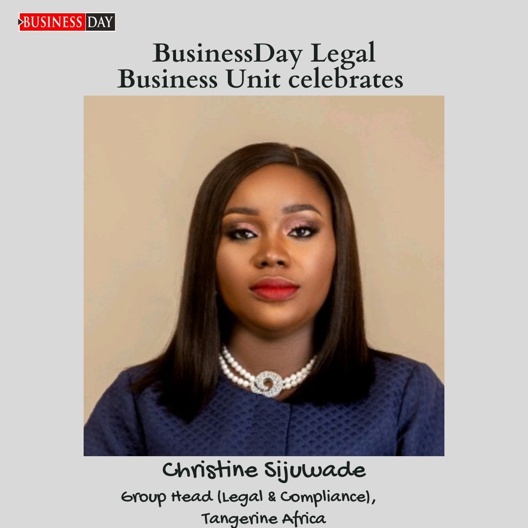 BDLegalBusiness's tweet photo. We celebrate Christine Sijuwade - Group Head (Legal and compliance) at Tangerine Africa.

Christine was a managing associate and later partner at Udo Udoma &amp; Belo-Osagie

She was named Rising Star Partner in the 31st edition of the IFLR 1000 in 2021

Happy Women's Month https://t.co/JvByNaXdcA