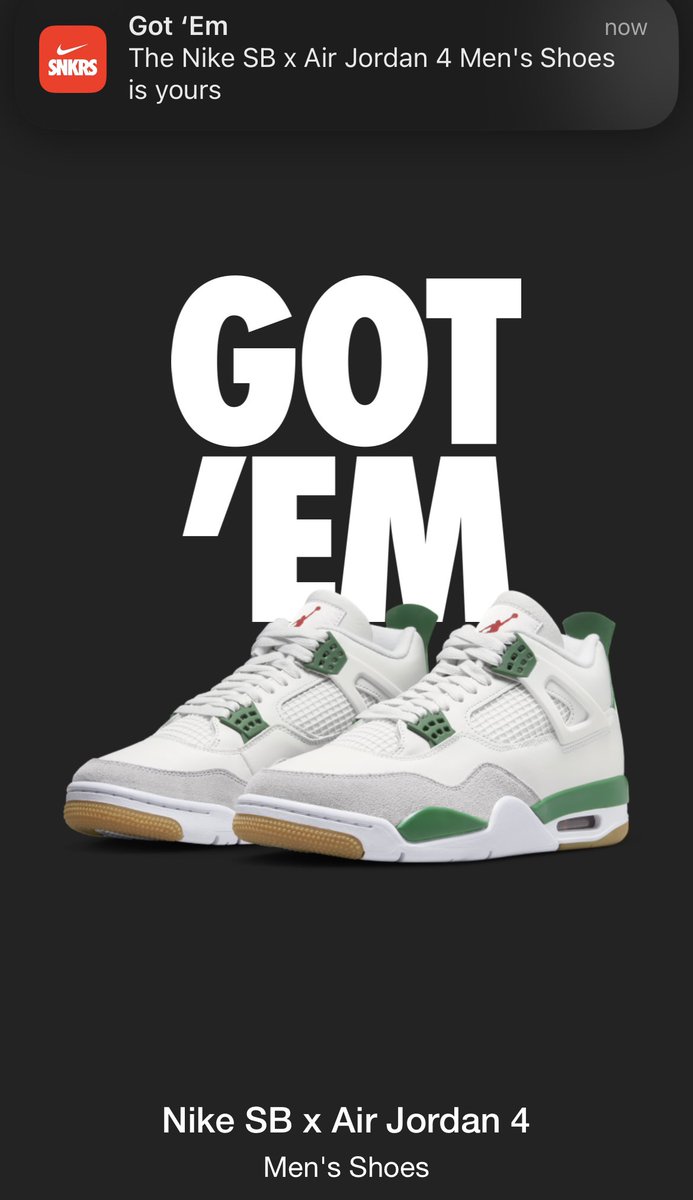 RavenChief33's tweet photo. Let’s go! #snkrs #retroIV #sneakerhead https://t.co/STBJ3eFdfl