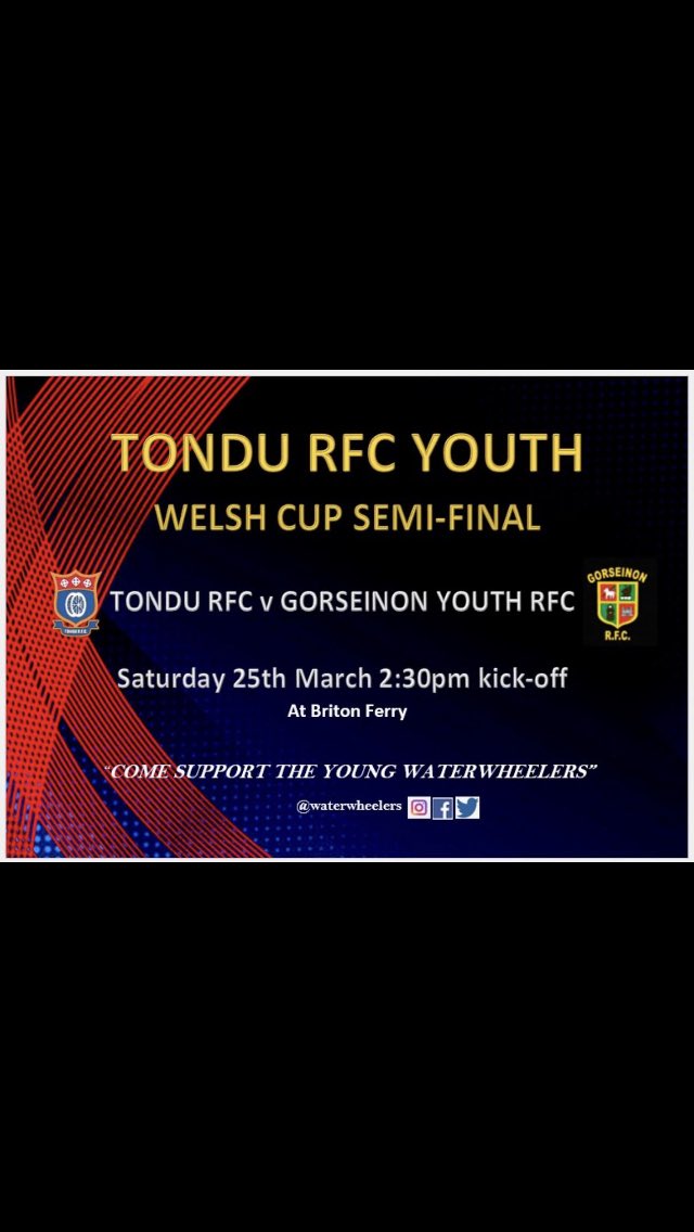 tondurfcyouth's tweet photo. Big one for @tondurfcyouth this sat…. any @WaterWheelers traveling support would be much appreciated. #oneclub #cuprugby #wheelers #🔴🔵 https://t.co/0IGhadqAvP